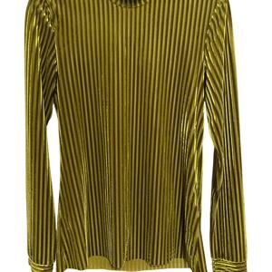 Y.A.S. Long Sleeve Velvet Green Top M